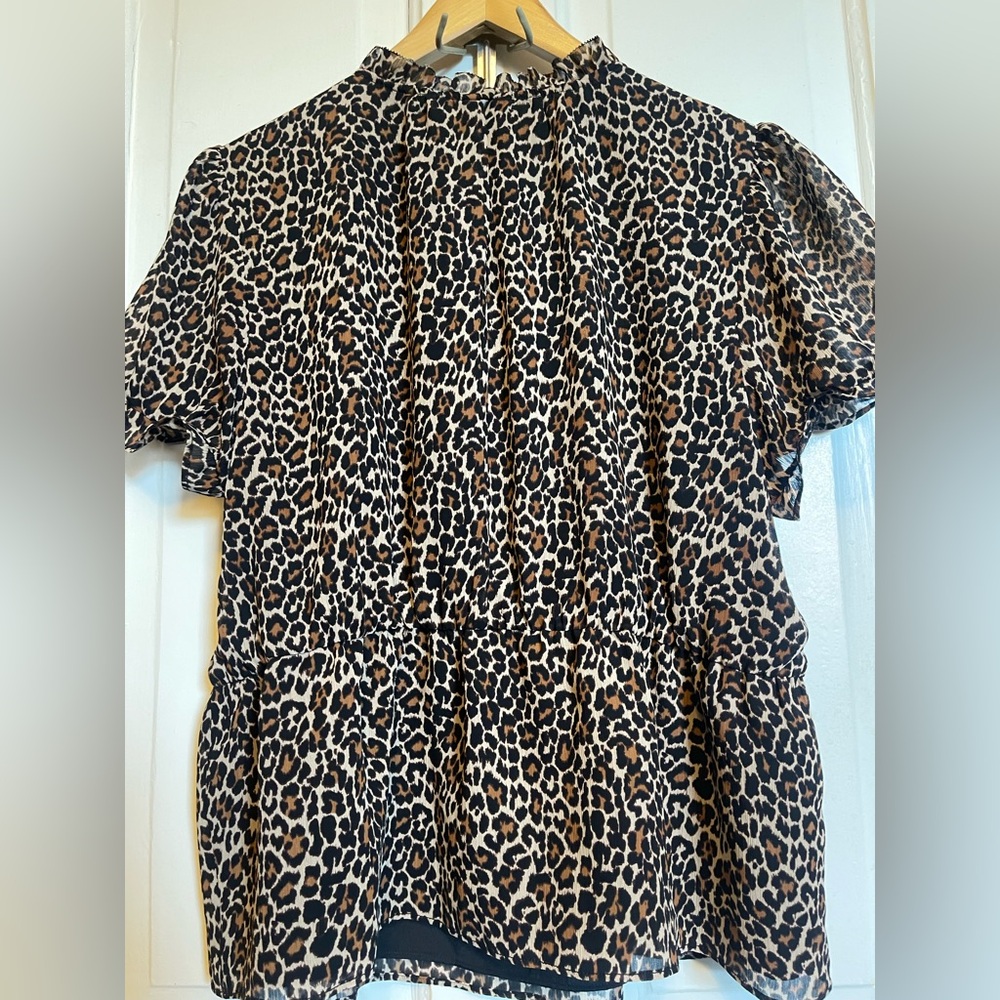 J. Crew NWT Animal Print Blouse - Picture 6 of 14